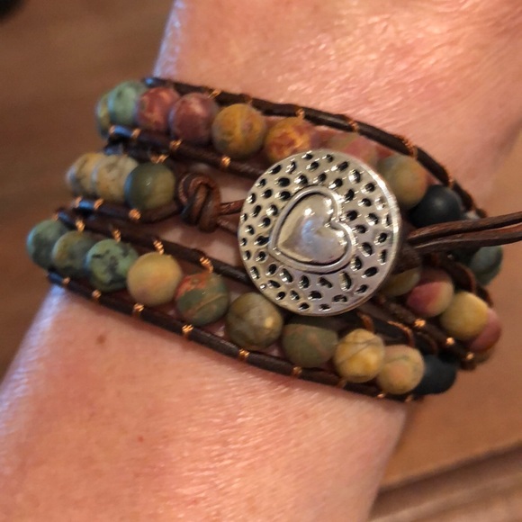 Vintage Leather Bracelet - Picture 2 of 6